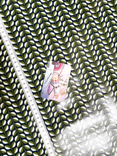 Mees&Mees für Kokka - Wachstuch - Lovely Leaves - Grün