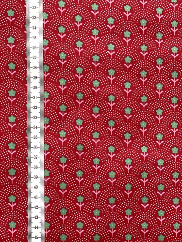 Preview: Baumwolle Digital Fiona Hewitt - POPLIN - DELIGHT FLOWER - Rot