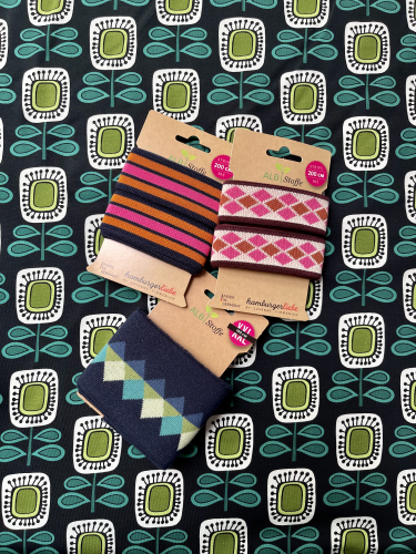 Albstoffe - Hamburger Liebe - Jersey - Sweet Home - Annas House - Schwarz