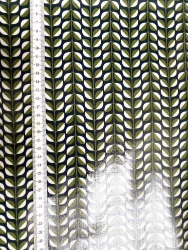 Preview: Mees&Mees für Kokka - Wachstuch - Lovely Leaves - Grün