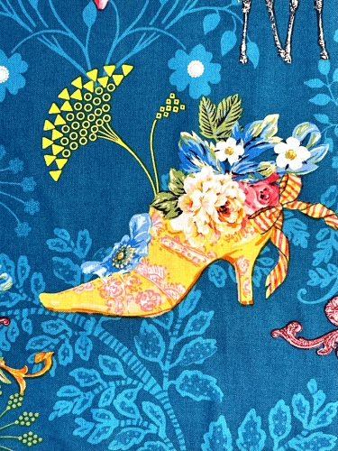 Baumwolle Patchwork - Odile Bailloeul - Royal Expedition - Teal