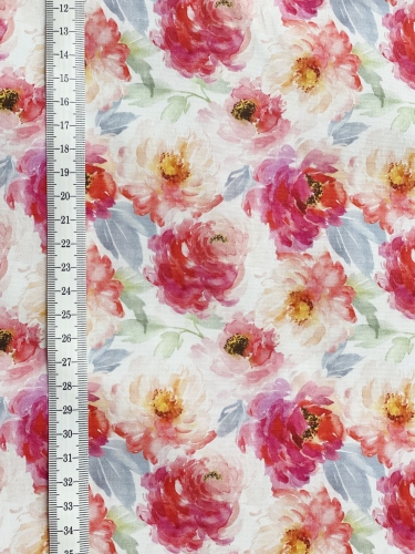 Preview: Baumwolle Blumen Aquarell
