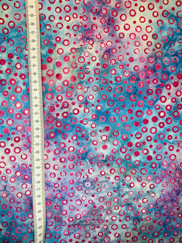 Baumwolle Patchwork - Batik - Circles - Blue