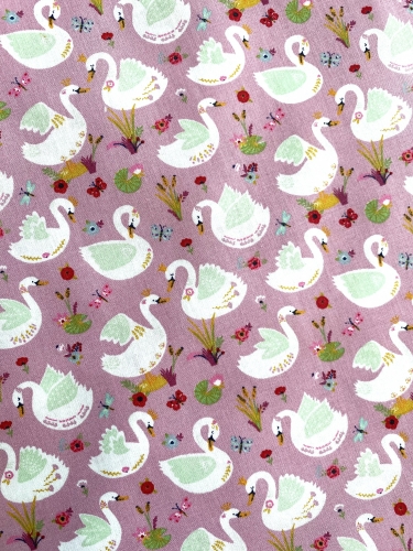 Baumwolle - POPLIN Beautiful Swans