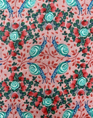 Preview: Baumwolle Patchwork - Odile Bailloeul - Land Art 2  - Rosa Rosen