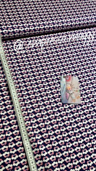 Baumwolle Druck Fiona Hewitt - Blümlis - blau