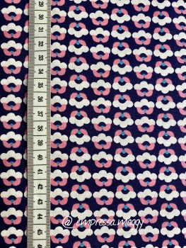 Preview: Baumwolle Druck Fiona Hewitt - Blümlis - blau