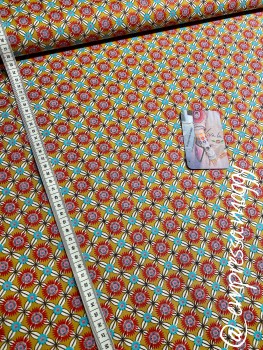 Baumwolle Druck Fiona Hewitt - Blümchen - gelb