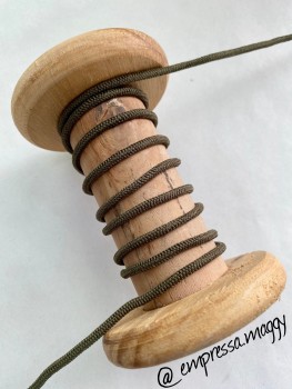 Gummikordel Khaki 2mm