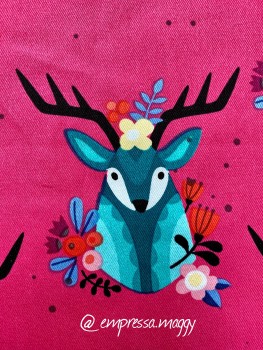 Baumwolle Köper Hamburger Liebe -  RUDOLPH - pink - Reststück ca. 100 cm