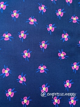 Preview: Baumwolle Druck Hamburger Liebe LILY POND – navy