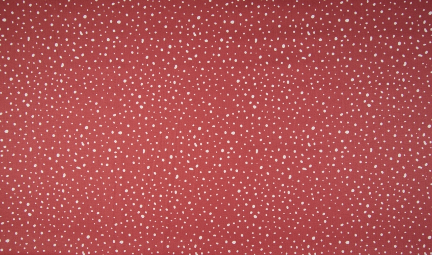 Organic Baumwolle Popeline - Love Dots - Terra