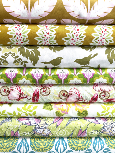 Patchwork Baumwolle - Birch Farm by Joel Dewberry - Chrysanthemum Blooms
