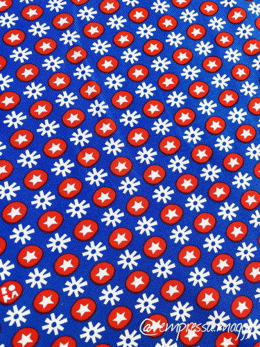 Preview: Lillestoff Bio Jersey - Bora - Scooter Dots Strongman - Reststück ca. 210 cm