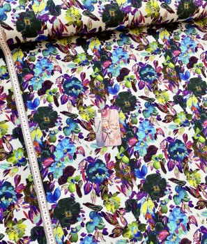 Jersey Digital Flower - Mint
