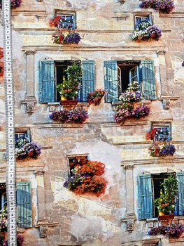 Jersey Digital Französische Fenster - Bunt