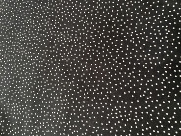 Stoffonkel Jersey  Dotties - Schwarz - Reststück ca. 140 cm