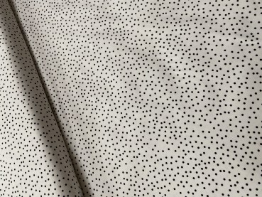Stoffonkel Jersey Dotties - Weiß