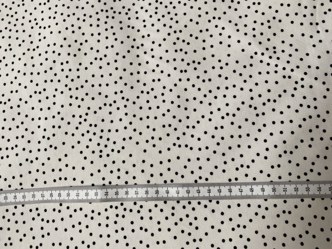 Stoffonkel Jersey Dotties - Weiß