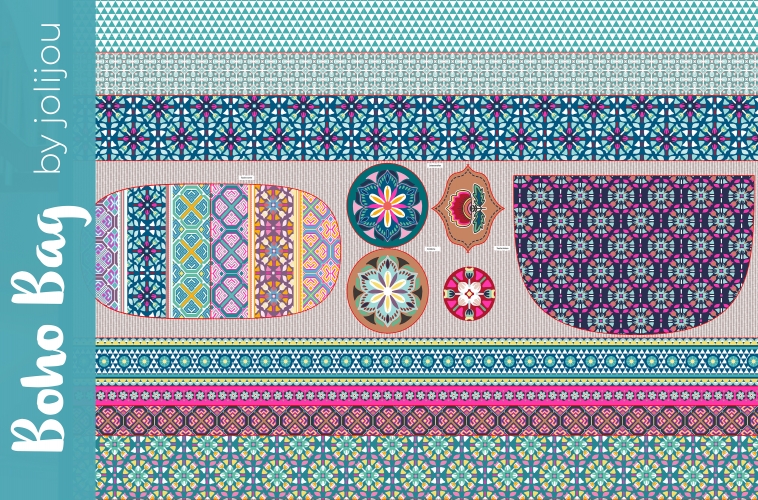 Canvas Swafing -  Boho Bag Panel by Jolijou