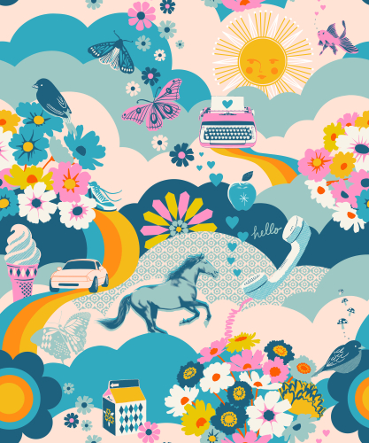 Patchwork Baumwolle - Ruby Star Society - Melody Miller - Best Day Ever - TEAL