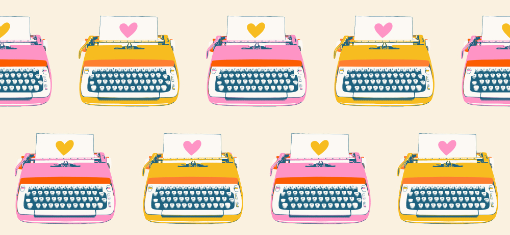 Patchwork Baumwolle - Ruby Star Society - Melody Miller - Best Day Ever - TYPEWRITERS - NATURAL