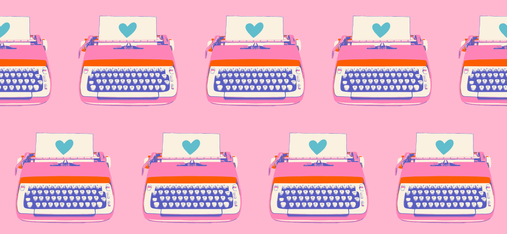 Patchwork Baumwolle - Ruby Star Society - Melody Miller - Best Day Ever - TYPEWRITERS - POSY