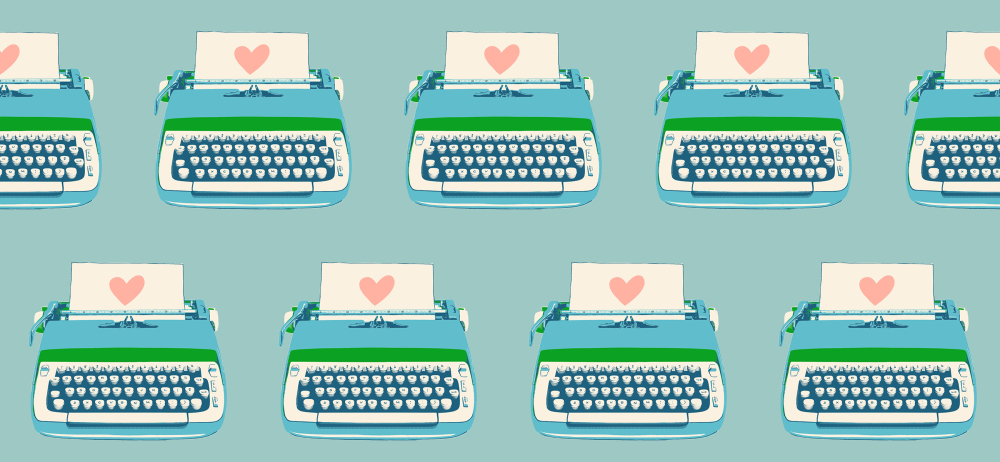 Patchwork Baumwolle - Ruby Star Society - Melody Miller - Best Day Ever - TYPEWRITERS - TURQUOISE