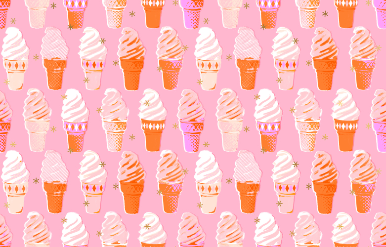 Patchwork Baumwolle - Ruby Star Society - Melody Miller - Best Day Ever - ICE CREAM - POSY