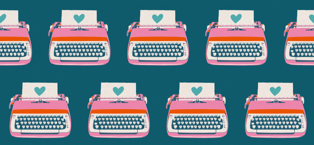 Canvas Leinen - Melody Miller - Best Day Ever - CANVAS TYPEWRITERS - TEAL
