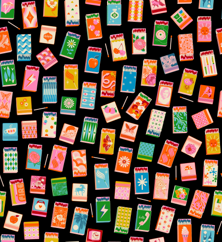 Preview: Patchwork Baumwolle - Ruby Star Society - Melody Miller - Trinketry - MATCHMAKER - BLACK