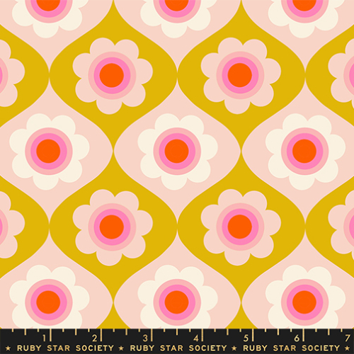 Patchwork Baumwolle - Ruby Star Society - Melody Miller - Trinketry - Trinketry Floral - Goldenrod