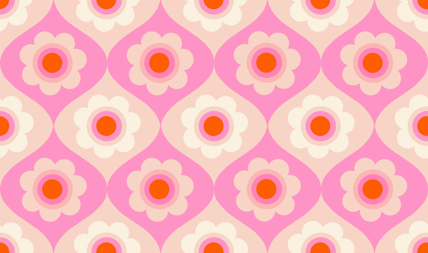 Preview: Patchwork Baumwolle - Ruby Star Society - Melody Miller - Trinketry - Trinketry Floral - Flamingo