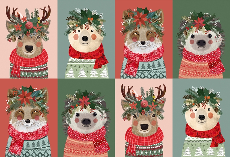 Patchwork Baumwolle - Mia Charro - Christmas Squad - Boho Pets