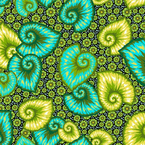 Baumwolle Patchwork - Odile Bailloeul - Tropicalism - Begonia Green