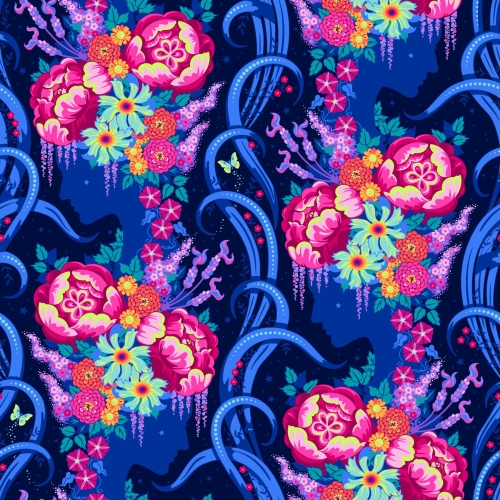 Patchwork Baumwolle - Stacy Peterson -  Belle Epoque - Midnight