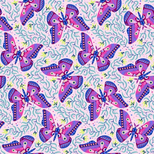 Patchwork Baumwolle - Stacy Peterson -  Belle Epoque - Modern Moth - Blush