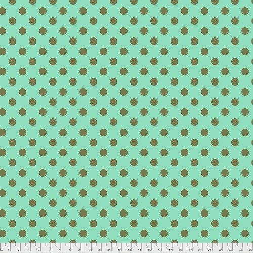 Tula Pink - True Colors - Pom Poms - Dots - Agave