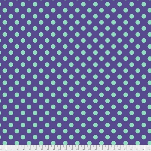 Tula Pink - True Colors - Pom Poms - Dots - Iris