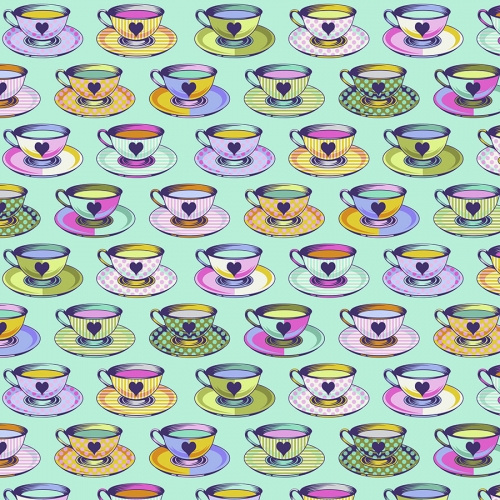 Tula Pink - Curiouser and Curiouser -  Tea Time - Daydream