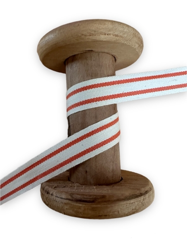 Baumwollband French Stripes - Orange