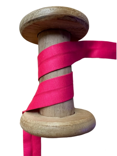 Jerseyschrägband Basic einfach gefalzt - Kirsche