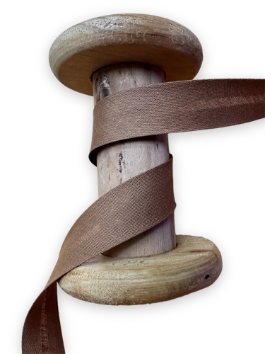 Schrägband 20mm - Tabakbraun