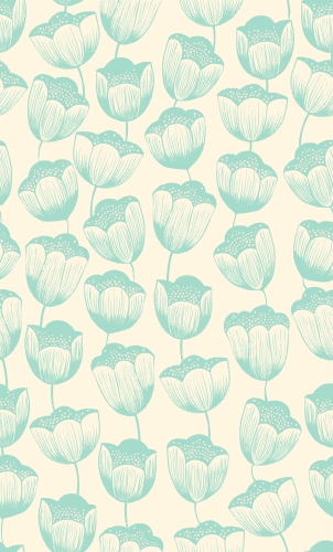 Patchwork Baumwolle - Sarah Watts - Firefly - Tulpen - Creme