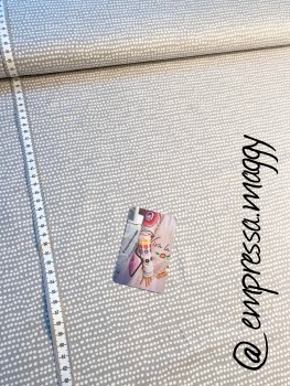 Stoffonkel Jersey  Dotted Line grau