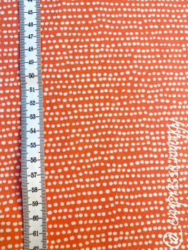 Stoffonkel Jersey  Dotted Line koralle