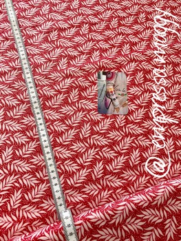 Tilda Patchwork Baumwolle - Berry Leaf Red