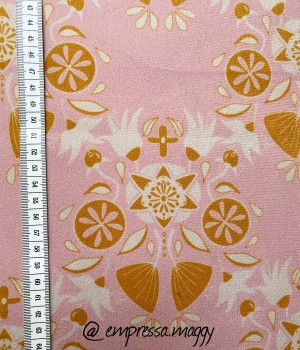 Bloomy by Cherry Picking - Samt - rosa - Reststück ca. 150 cm