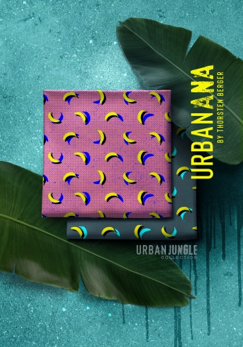 Preview: Canvas URBANana by Thorsten Berger - Bananen - Anthrazit