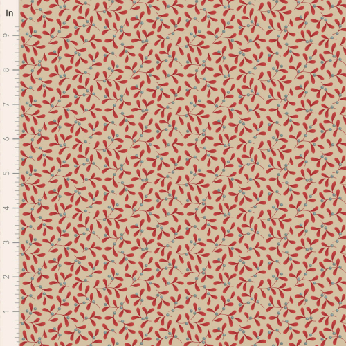 Tilda Patchwork Stoff Baumwolle - Merry Little Christmas - Mistletoe Red